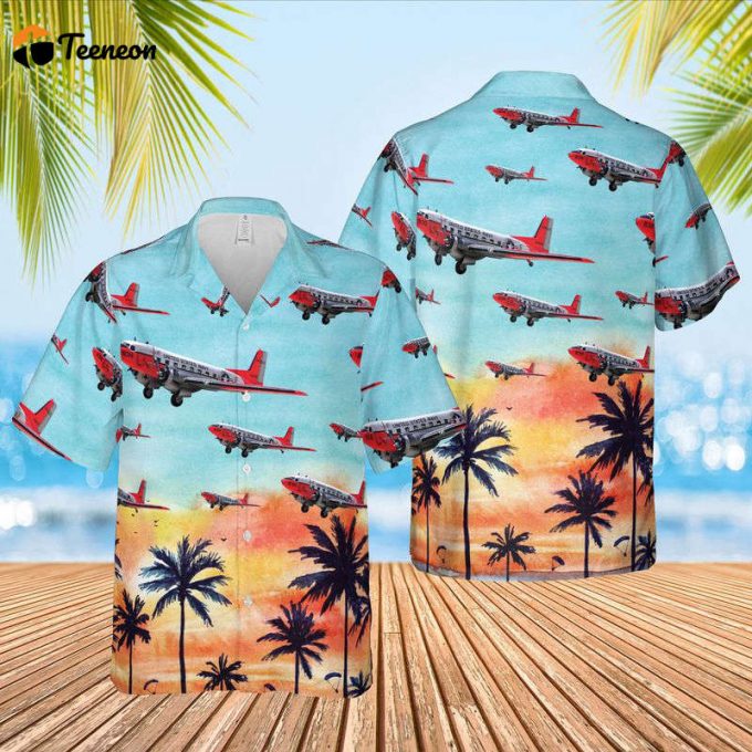 Us Navy Douglas C-117D Hawaiian Shirt Gift For Dad Father Days 1