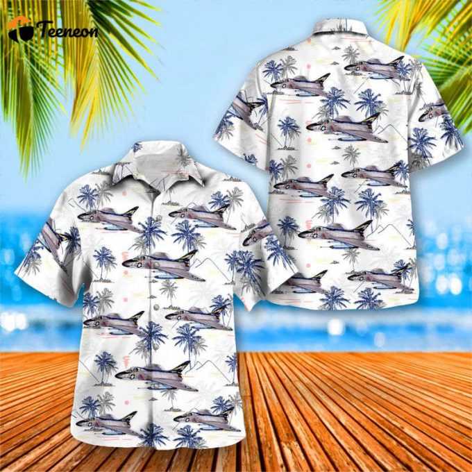 Us Navy Douglas F4D-1 Skyray Hawaiian Shirt Gift For Dad Father Days 1