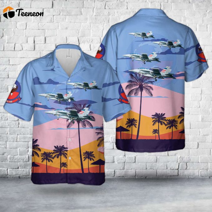 Shop Now: Us Navy Ea-18G Patriots Hawaiian Shirt Gift For Dad - Father S Day Special! 1