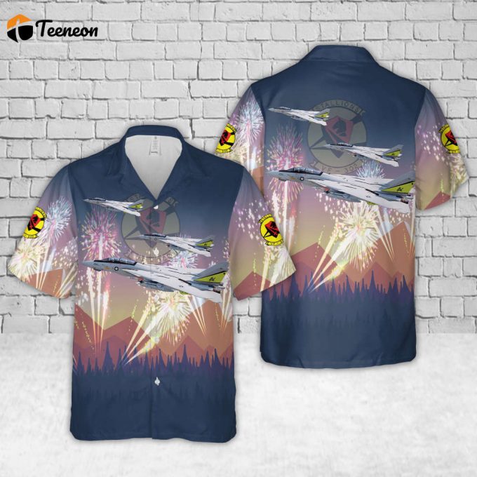 Us Navy F-14A Tomcat Of Vf-302 &Amp;Quot;Stallions&Amp;Quot; , 4Th Of July Hawaiian Shirt Gift For Dad Father Days 1