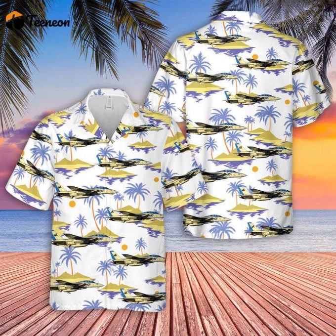 Us Navy F-14D(R) From Vf-213 &Amp;Quot;Blacklions&Amp;Quot; Hawaiian Shirt Gift For Dad Father Days 1