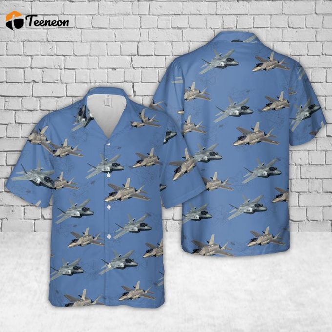 Us Navy F-35 Lightning Ii Hawaiian Shirt Gift For Dad Father Days 1