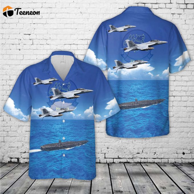 Us Navy F/A-18F Of Vfa-213 &Amp;Quot;Blacklions&Amp;Quot; Hawaiian Shirt Gift For Dad Father Days 1