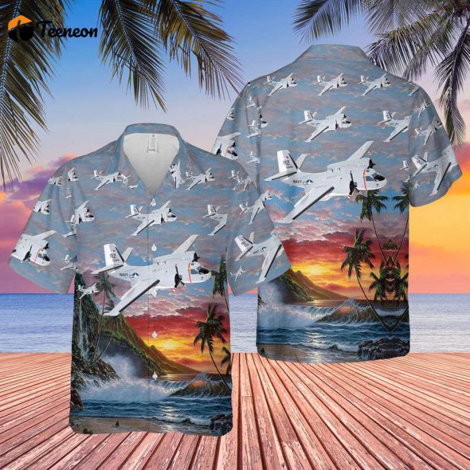 Us Navy Grumman C-1A Trader Of Vr-21 Hawaiian Shirt Gift For Dad Father Days 1