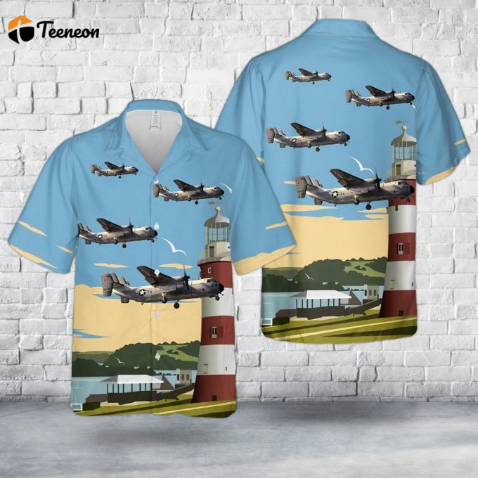 Us Navy Grumman C-2A Greyhound Of Vr-24 Hawaiian Shirt Gift For Dad Father Days 1