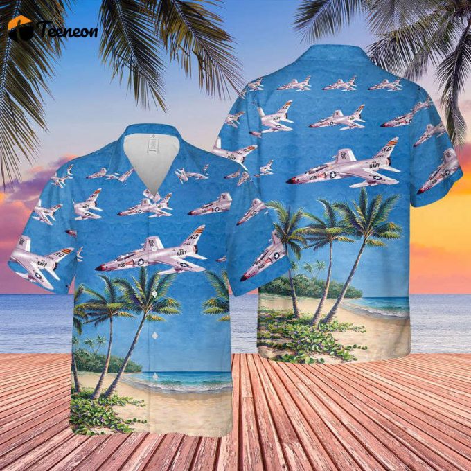 Us Navy Grumman F-11A Tiger Hawaiian Shirt Gift For Dad Father Days 1