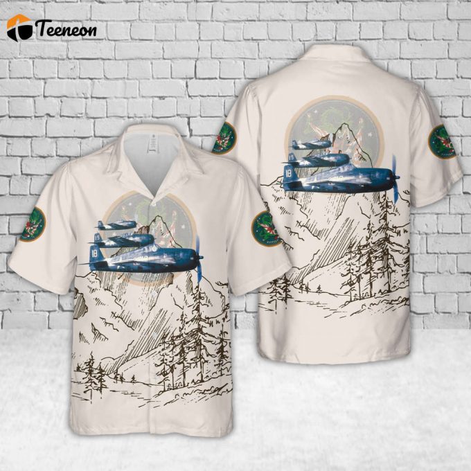 Us Navy Grumman F6F-3 Hellcat Vf-2 &Amp;Quot;Rippers&Amp;Quot; In Wwii Hawaiian Shirt Gift For Dad Father Days 1