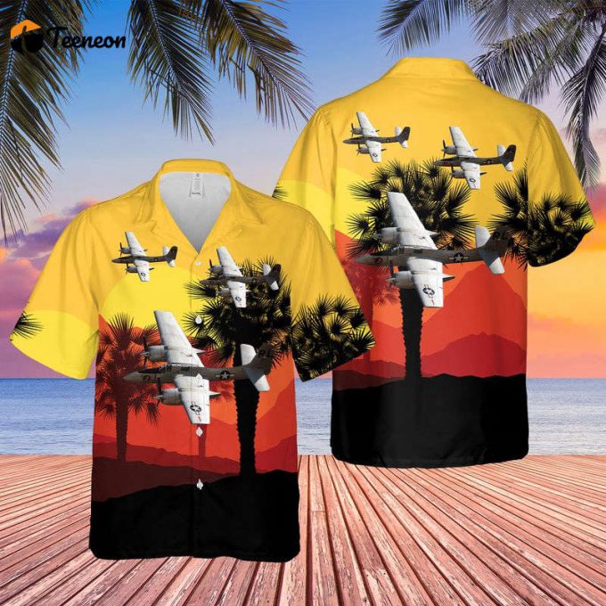 Us Navy Grumman F7F Tigercat Hawaiian Shirt Gift For Dad Father Days 1