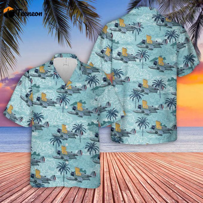 Us Navy Grumman J2F Duck Hawaiian Shirt Gift For Dad Father Days 1