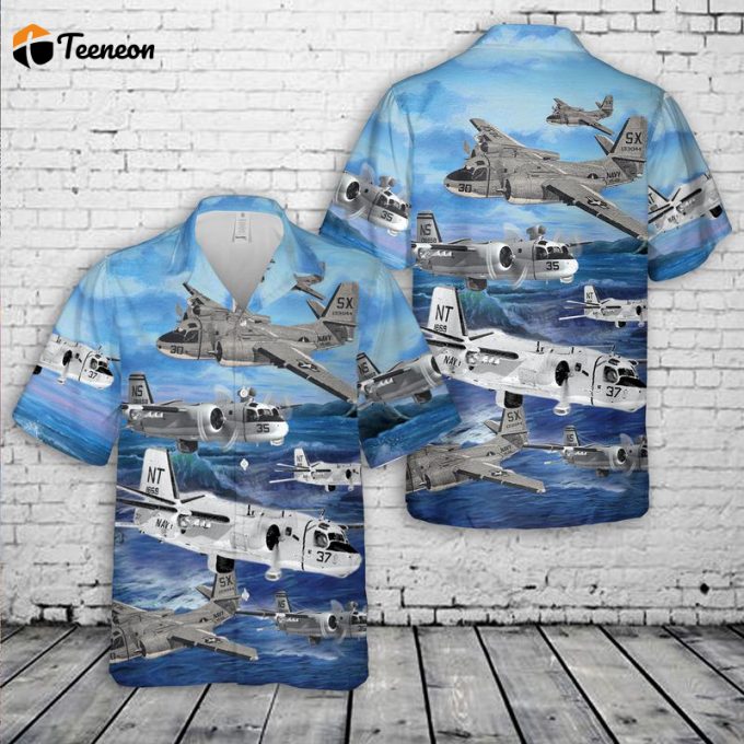 Us Navy Grumman S-2 Tracker Hawaiian Shirt Gift For Dad Father Days 1