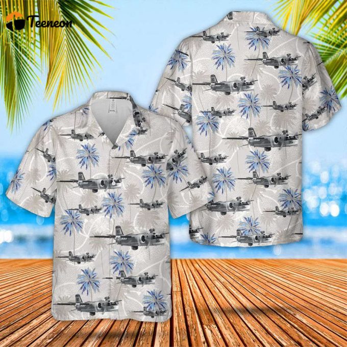 Us Navy Grumman S-2A Tracker (Buno 136658) Vs-29 Tromboners Hawaiian Shirt Gift For Dad Father Days 1