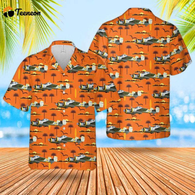 Us Navy Grumman Xf5F Skyrocket Hawaiian Shirt Gift For Dad Father Days 1