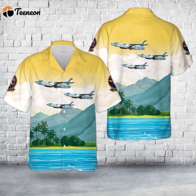 Us Navy Ka-3B Skywarrior, Buno 147660, Of Vak-308 Griffins Hawaiian Shirt Gift For Dad Father Days 1