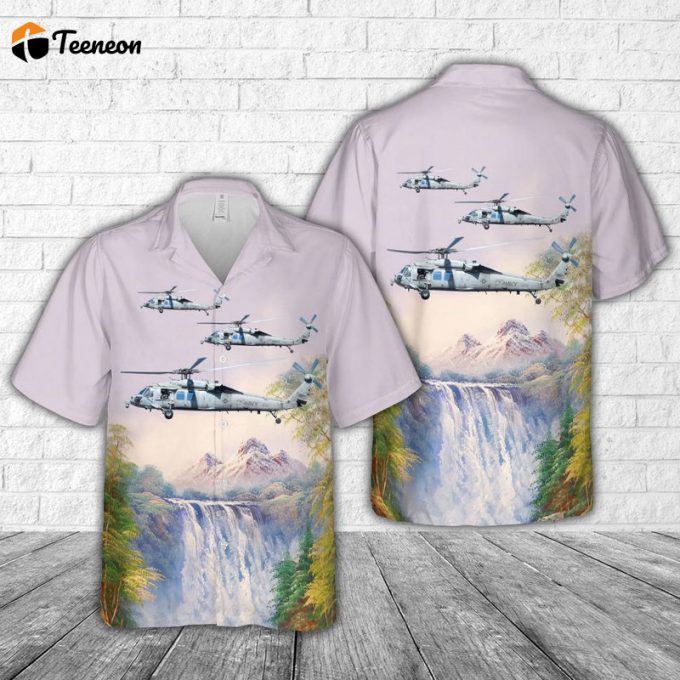 Us Navy Knight Hawk Helicopter Hawaiian Shirt Gift For Dad Father Days 1