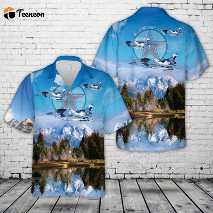 Us Navy Lockheed Martin F-16N Fighting Falcon Bandits Hawaiian Shirt Gift For Dad Father Days 1