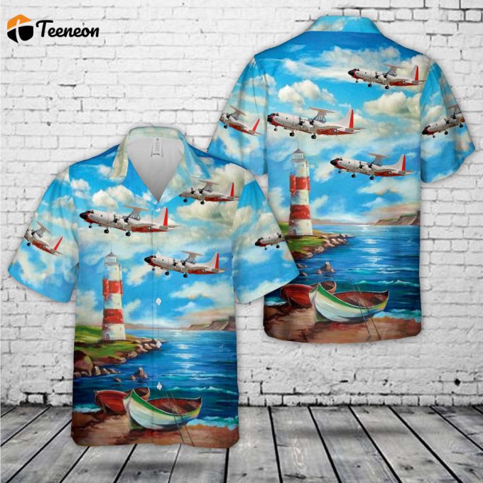 Us Navy Lockheed Np-3C Orion Hawaiian Shirt Gift For Dad Father Days 1