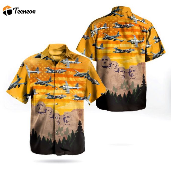 Us Navy Lockheed P-2 Neptune Independence Day Mt. Rushmore Hawaiian Shirt Gift For Dad Father Days 1