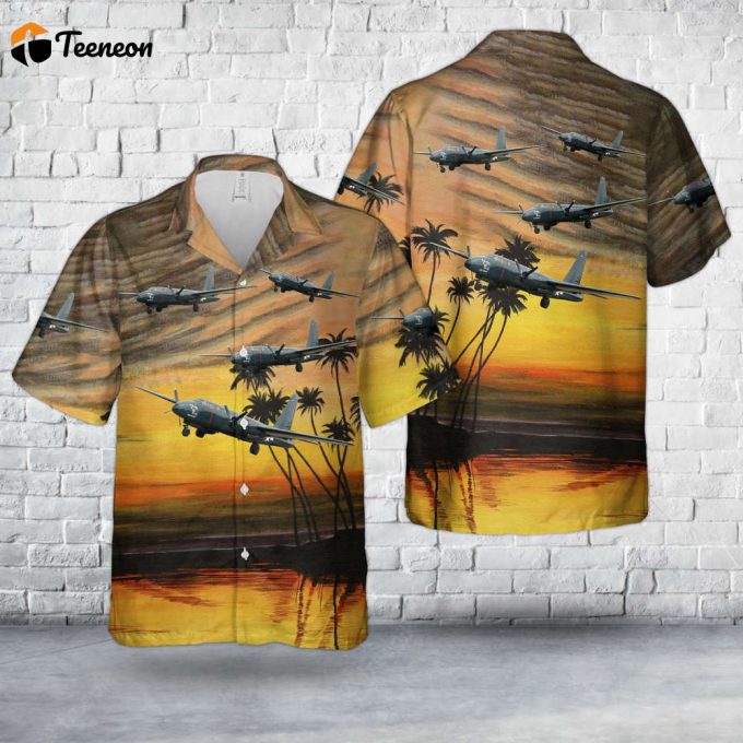 Us Navy Lockheed P2V-1 Neptune &Amp;Quot;Truculent Turtle&Amp;Quot; Hawaiian Shirt Gift For Dad Father Days 1