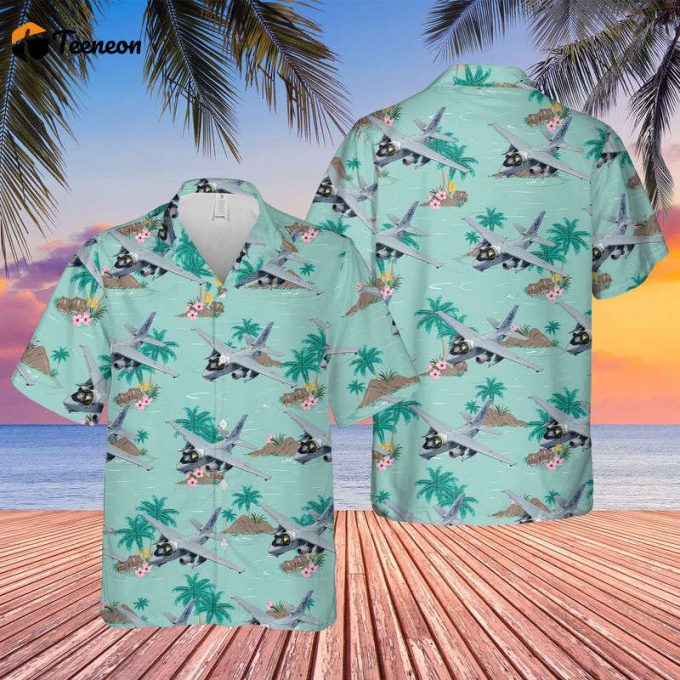 Us Navy Lockheed S-3B Viking &Amp;Quot;Navy One&Amp;Quot; Of Vs-35 &Amp;Quot;Blue Wolves&Amp;Quot; Hawaiian Shirt Gift For Dad Father Days 1