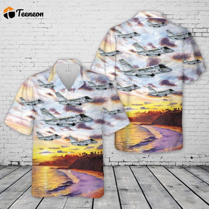 Us Navy Lockheed Us-3A Viking Of Vrc-50 Hawaiian Shirt Gift For Dad Father Days 1