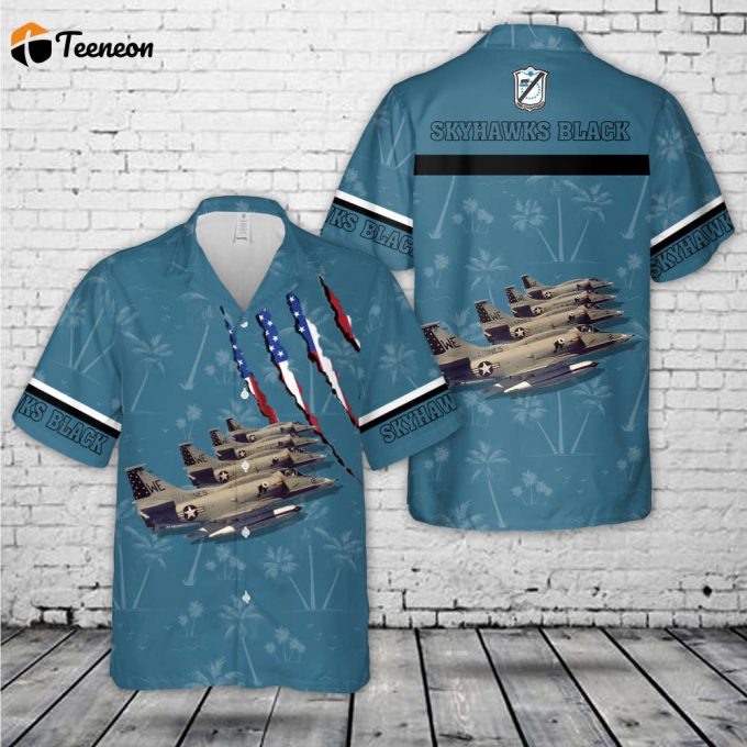 Black Sheep Hawaiian Shirt: Vmfa-214 A-4M Skyhawks Gift For Dad – Us Navy Marine Fighter Attack Squadron Father S Day 1