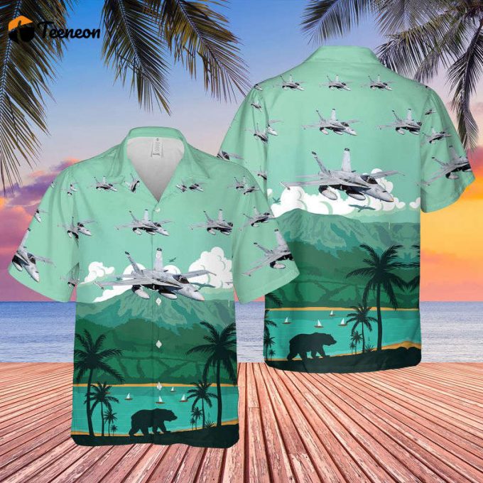 Us Navy Mcdonnell Douglas Fa-18 Hornet Hawaiian Shirt Gift For Dad Father Days 1