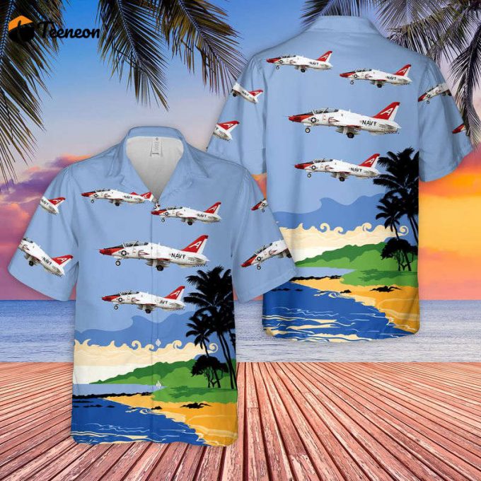 Us Navy Mcdonnell Douglas T-45C Goshawk Hawaiian Shirt Gift For Dad Father Days 1