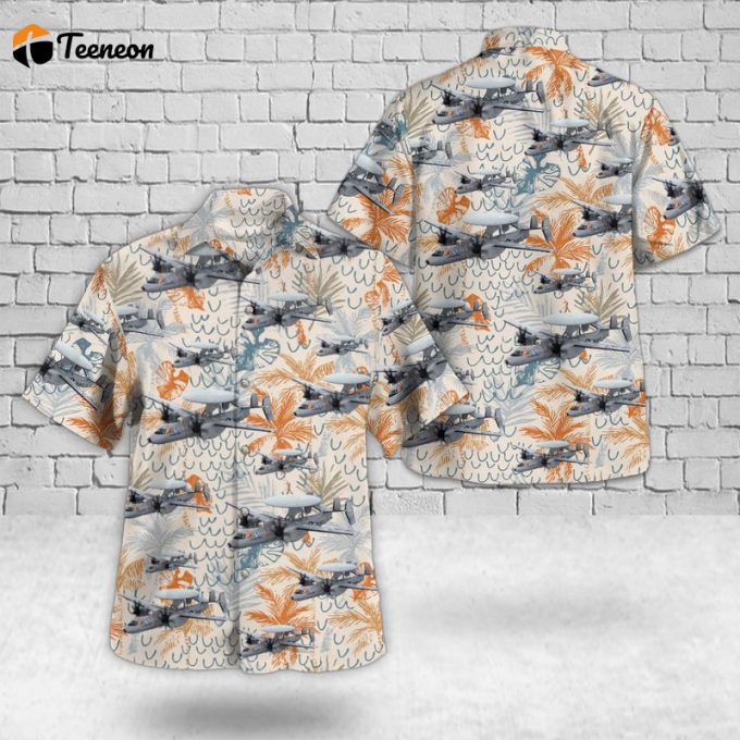 Us Navy Northrop Grumman E-2D Advanced Hawkeye Airborne Early Warning (Aew) Aircraft Hawaiian Shirt Gift For Dad Father Days 1