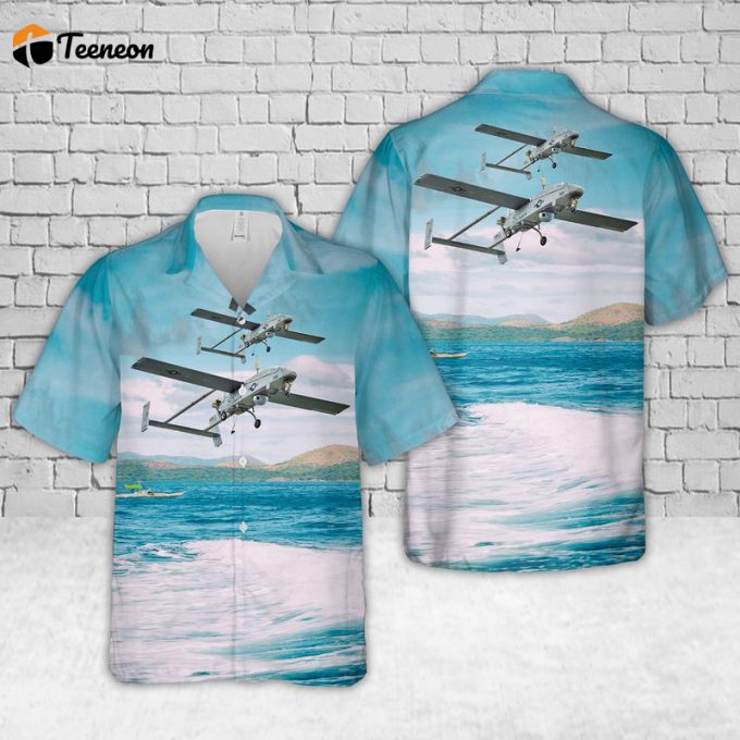 Us Navy Rq-2B Pioneer Unmanned Aerial Vehicle Hawaiian Shirt Gift For Dad Father Days 1