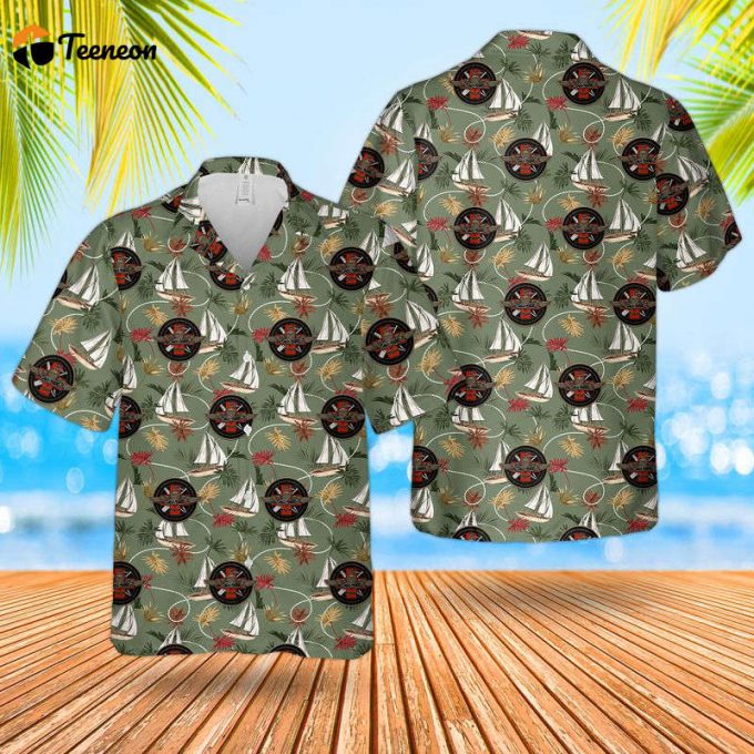 Us Navy Sarc Insignia Hawaiian Shirt Gift For Dad Father Days 1