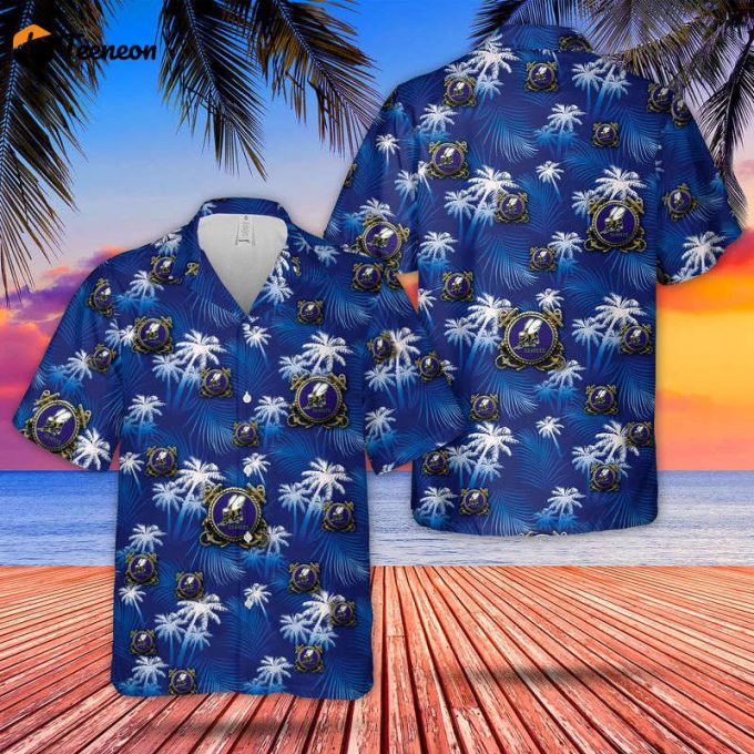 Us Navy Seabee With Anchor Hawaiian Shirt Gift For Dad Father Days 1