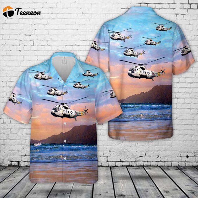 Us Navy Sh-3H Sea King Hs-2 Hawaiian Shirt Gift For Dad Father Days 1