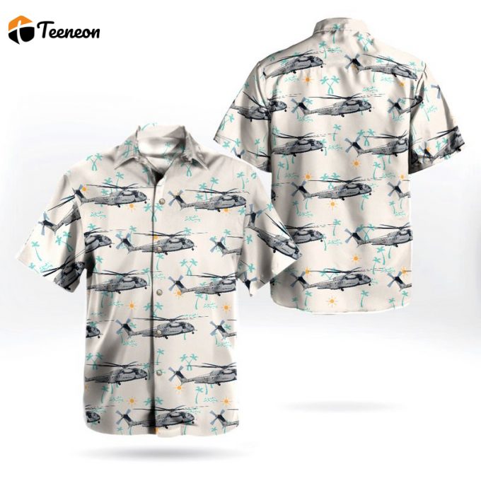 Us Navy Sikorsky Mh-53E Sea Dragon Hawaiian Shirt Gift For Dad Father Days 1