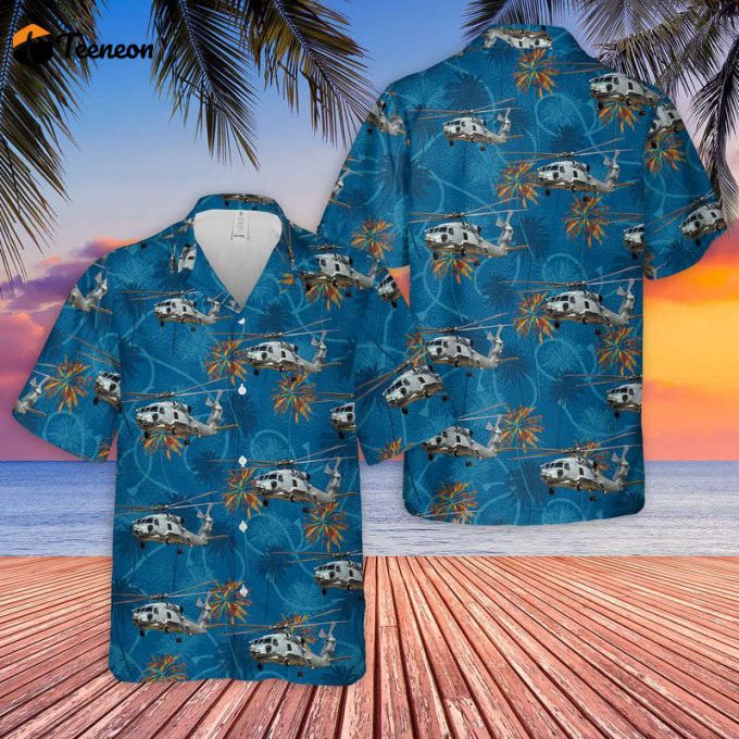 Us Navy Sikorsky Mh-60R Seahawk Hawaiian Shirt Gift For Dad Father Days 1