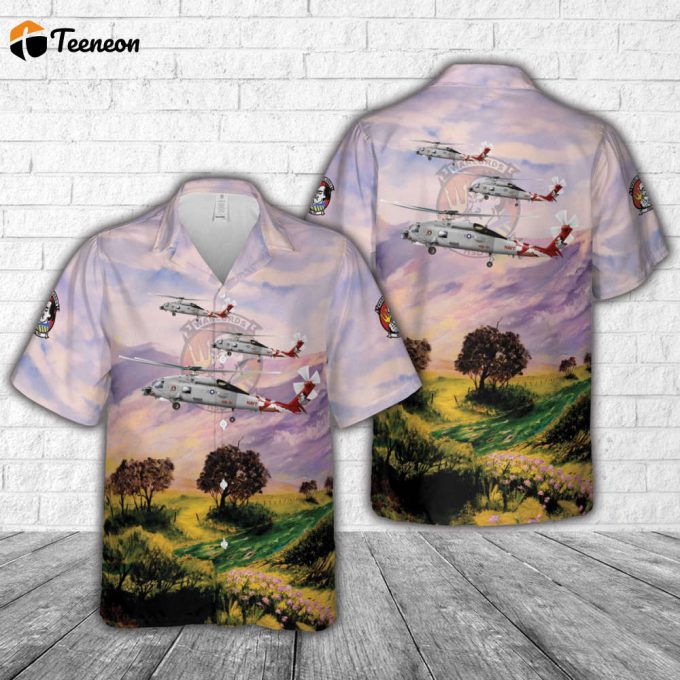 Us Navy Sikorsky Sh-60B Seahawk (S-70B-1) Of Hsl-51 Warlords 2007 Hawaiian Shirt Gift For Dad Father Days 1