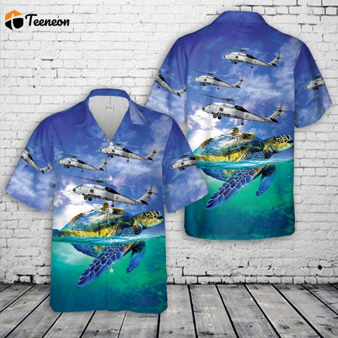 Us Navy Sikorsky Sh-60F Ocean Hawk (S-70B-4) Hawaiian Shirt Gift For Dad Father Days 1