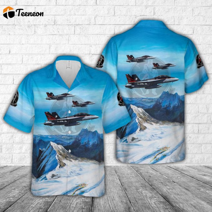 Us Navy Strike Fighter Squadron 154 (Strkfitron 154) Vfa-154 'Black Knights' Hawaiian Shirt Gift For Dad Father Days 1