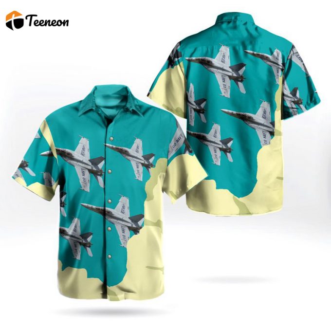 Us Navy Sun 'N Fun Boeing F/A-18F Super Hornet Hawaiian Shirt Gift For Dad Father Days 1