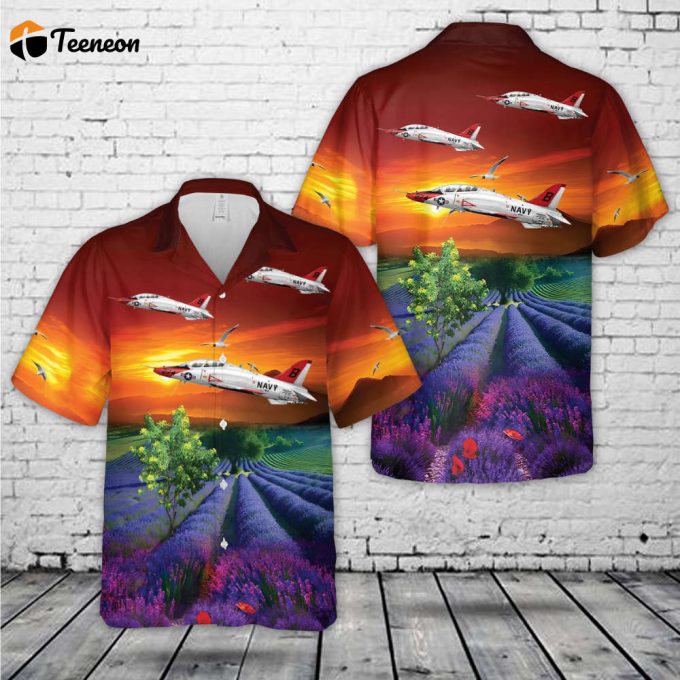 Us Navy T-45C &Amp;Quot;Goshawk&Amp;Quot; Training Air Wing Two (Tw-2) Hawaiian Shirt Gift For Dad Father Days 1