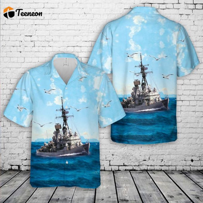 Us Navy Uss Barney (Ddg-6) Hawaiian Shirt Gift For Dad Father Days 1