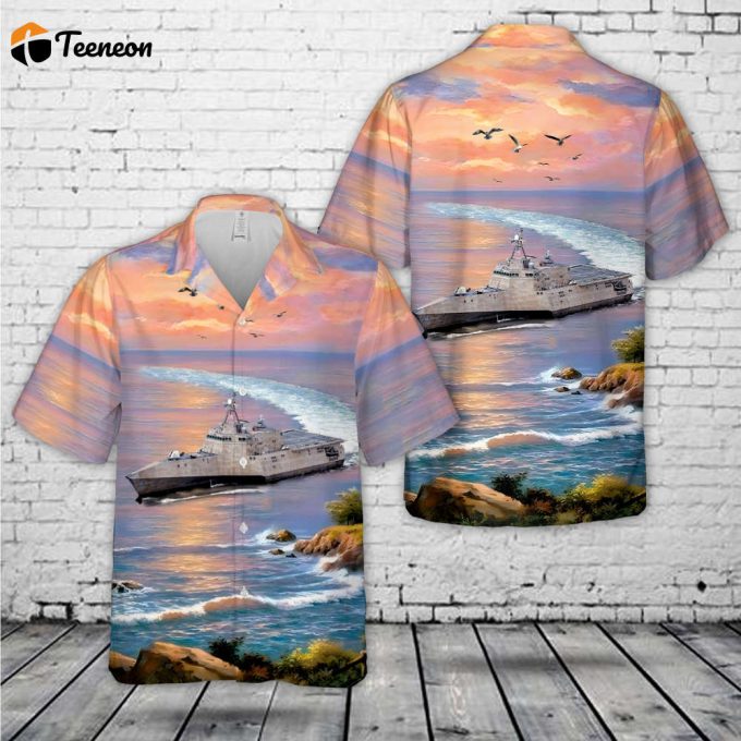 Us Navy Uss Coronado (Lcs-4) Littoral Combat Ship (Lcs) Hawaiian Shirt Gift For Dad Father Days 1