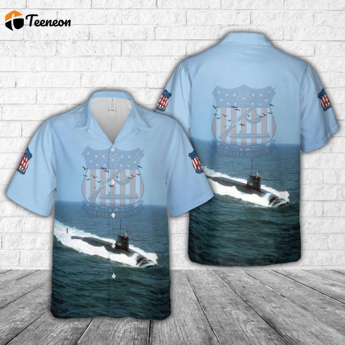 Us Navy Uss Daniel Boone (Ssbn-629) Hawaiian Shirt Gift For Dad Father Days 1