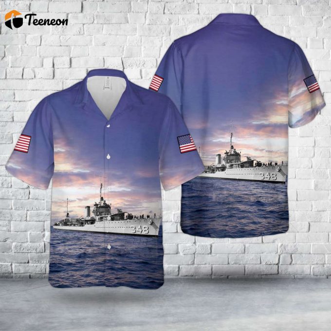 Us Navy Uss Farragut (Dd-348) Hawaiian Shirt Gift For Dad Father Days 1