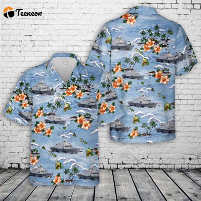 Us Navy Uss Fort Worth (Lcs-3) Hawaiian Shirt Gift For Dad Father Days 1