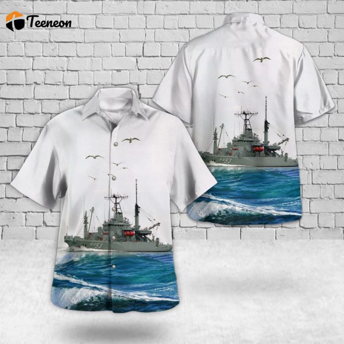 Us Navy Uss Grapple (Ars-53) Safeguard-Class Rescue And Salvage Ship Hawaiian Shirt Gift For Dad Father Days 1