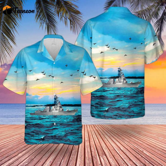 Us Navy Uss John Finn (Ddg-113) Hawaiian Shirt Gift For Dad Father Days 1