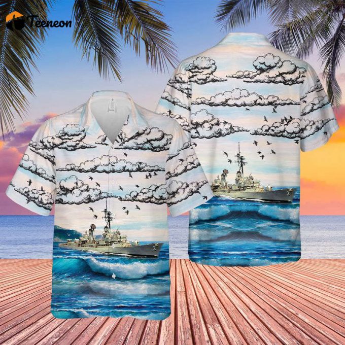 Us Navy Uss John King (Ddg-3) Hawaiian Shirt Gift For Dad Father Days 1