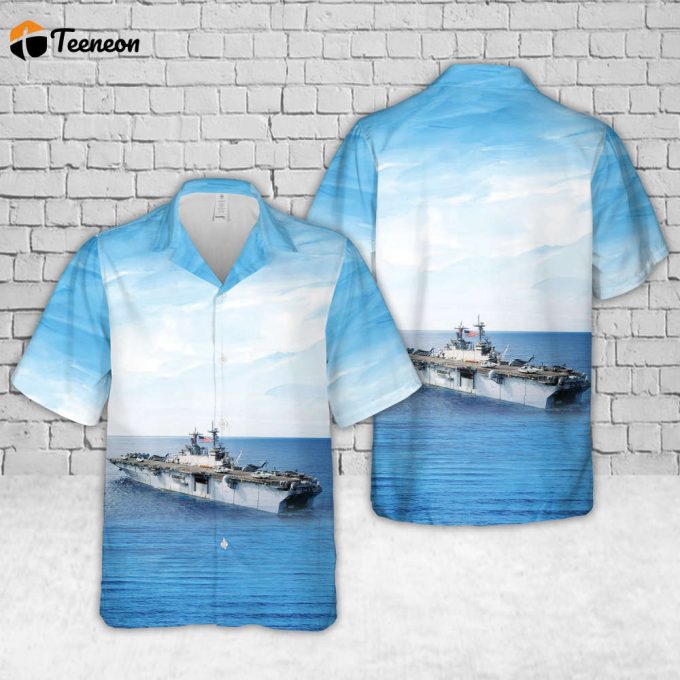 Us Navy Uss Kearsarge (Lhd-3) Hawaiian Shirt Gift For Dad Father Days 1