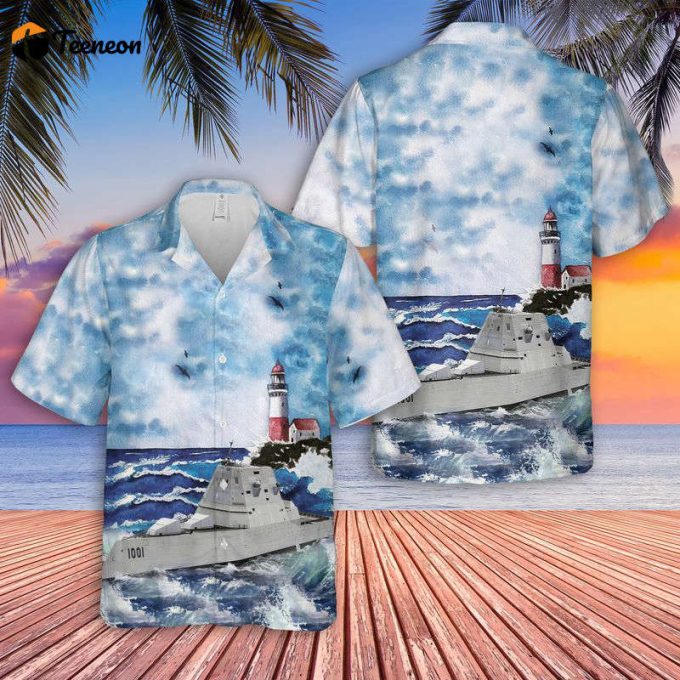 Us Navy Uss Michael Monsoor (Ddg-1001) Hawaiian Shirt Gift For Dad Father Days 1