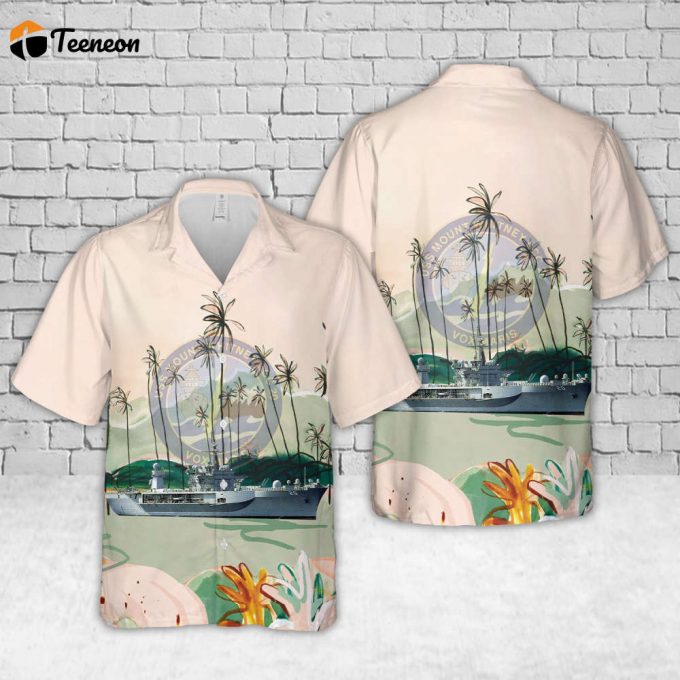 Us Navy Uss Mount Whitney (Lcc/Jcc 20) Hawaiian Shirt Gift For Dad Father Days 1